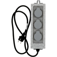 Unitec Steckdosenleiste 3-fach 1,5 m Grau