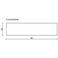 FN Neuhofer Flachleiste 100 cm 96 mm Fichte/Kiefer