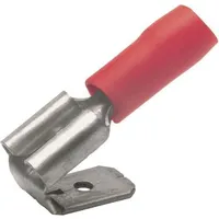 Klauke Flachsteckhülsen mit Abzweig, PVC-teilisoliert, 0,5-1,0mm2 /6,3x0,8mm, 100 Stück