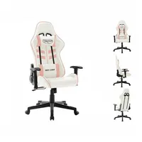 VidaXL 20534 Gaming Chair weiß/rosa