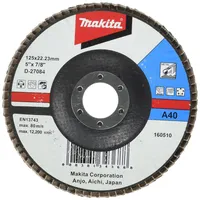 Makita Fächerschleifscheibe 125mm A40