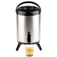 APS Isolier-Getränkespender schwarz, silber 9,5 l
