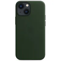 Apple iPhone 13 mini Leder Case mit MagSafe schwarzgrün