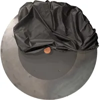 Ofyr Löschabdeckel Ø 85 cm Stahl schwarz