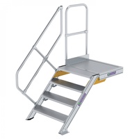 Günzburger MUNK Aluminium-Treppe Plattform 45° 4 Stufen