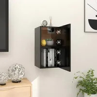 VidaXL TV-Wandschränke 2 Stk. Schwarz 30,5x30x30 cm