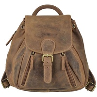 GREENBURRY Vintage City Rucksack Leder 25 cm braun
