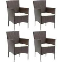 VidaXL Polyrattan Essstühle 53 x 58 x 84 cm