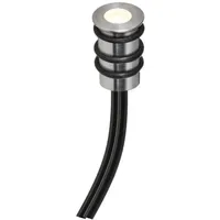 EVN LED Einbaulichtpunkt Edelstahl 1,5 cm IP67 0,1W warmweiß