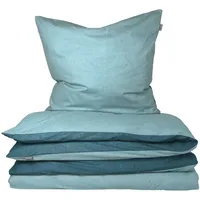 SCHIESSER Doubleface Renforcé helltürkis/türkis 155 x 220 cm +