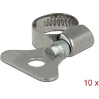 DeLock 19571 Schlauchschelle mit Flügelmutter 10 mm 10 Stück