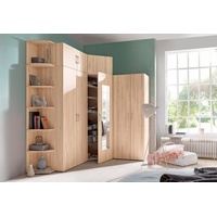 WIMEX Schrank Multiraumkonzept Holzoptik Braun Eiche Sägerau