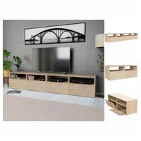 VidaXL 2 Stk. TV-Schränke Holzwerkstoff 95x35x36 cm Eiche