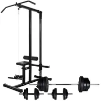 VidaXL Kraftturm mit Langhantel und Kurzhantel-Set 60,5 kg