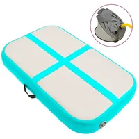 VidaXL Aufblasbare Gymnastikmatte mit Pumpe 60x100x20 cm PVC Grün