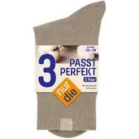 NUR DIE Damen Socken 487819/Damen Passt Perfekt Socken 3er