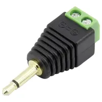 TRU Components 1386611 Klinken-Steckverbinder 3.5 mm Stecker, gerade Polzahl: