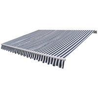 VidaXL Motorisierte Gelenkarmmarkise 400 x 300 cm blau/weiß