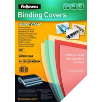 Fellowes PVC Deckblatt für Bindungen A4 transparent 100 Stück