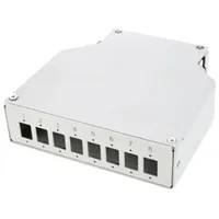 Digitus Hutschienen Spleißbox für 8 LC/DX Kupplungen