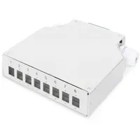 Digitus Hutschienen Spleißbox für 8 LC/DX Kupplungen