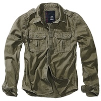 Brandit Textil Vintage Langarmhemd Olive XL