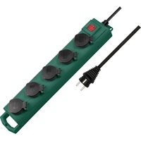 Brennenstuhl Super-Solid SL 554 DE IP54 Garten-Steckdosenverteiler 5-fach 5m