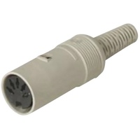 Hirschmann 930 152-517-1 DIN-Rundsteckverbinder Buchse, gerade Polzahl: 6 Grau