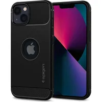 SPIGEN Rugged Armor iPhone 13 Smartphone Hülle, Schwarz