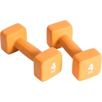 Pure2Improve Kurzhantel-Set 2×4 kg Neopren Orange