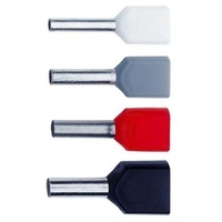 Klauke 8688 Zwillings-Aderendhülse 0.34 mm2 Teilisoliert Türkis 1000 St.