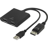 Renkforce DisplayPort Adapter [1x DisplayPort Stecker - 2x DisplayPort
