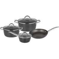 Michelino 7 tlg Edelstahl Kochgeschirr Induktion 18/10 Edelstahl Kochtopf
