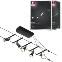 Paulmann 94446 Seil-Komplettsystem GU5,3 max. 5x10W 230/12V Schwarz matt