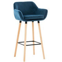 CLP Barhocker Grant Samt blau