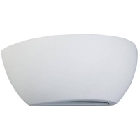 LINDBY Gips Wandlampe (1 flamm)  weiß