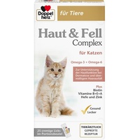 Queisser Doppelherz für Tiere Haut&Fell Compl.Port.B.f.Kat. 25 St
