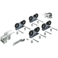 Hettich Schiebetürbeschlag Top Line 1 2-türig Komplett-Set 75kg DIN