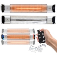 Arebos Infrarot Heizstrahler 2000 W, mit Fernbedienung 2 Heizstufen,