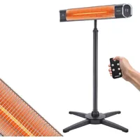 Arebos Infrarot Heizstrahler 2000 W, mit Fernbedienung mit Kreuzstativ,