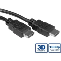 Value HDMI High Speed Kabel mit Ethernet, LSOH, schwarz,