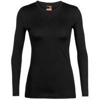 Icebreaker 200 Oasis Crew Merino Langarm-baselayer - Black -