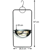 DanDiBo Ambiente DanDiBo Blumenampel Innen Metall Wand Hängepflanzen 67