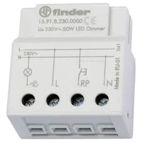Finder Dimmer elektronisch 230VAC max.50W LED 15.91.8.230.0000