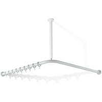 Hewi 801 Duschvorhangstange, mit Deckenanbindung, 801.34.99100 98,