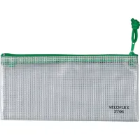 Veloflex Reißverschlusstasche 2706000 A6 Grün/Transparent