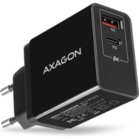AXAGON ACU-PQ22 QC3.0 + USB-C PD Wall Charger Schwarz