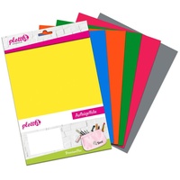 PlottiX PremiumFlex Aufbügelfolie farbsortiert Flex-Folie 20,0 x 30,0 cm,