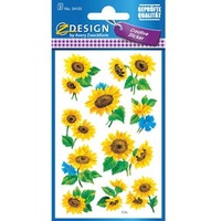 Avery Zweckform Aufkleber 54103 Blumen, 30 Etiketten