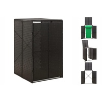 VidaXL Polyrattan Mülltonnenbox für 1 Tonne 76 x 78